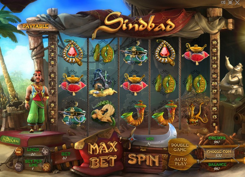 Игровой автомат «Sindbad» (Синдбад) в казино Вулкан